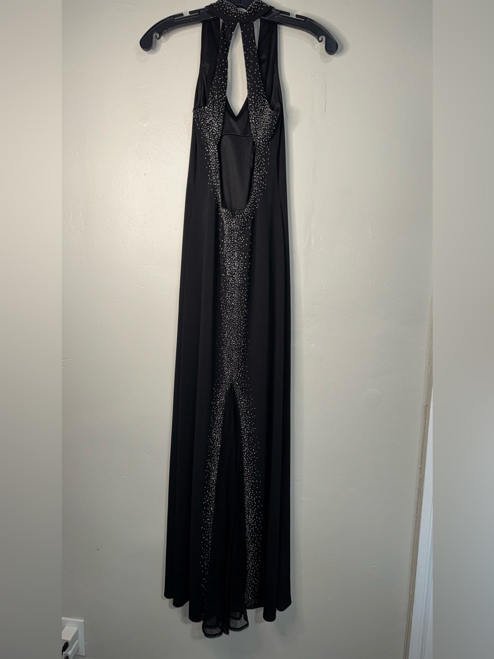 Y2K Dave & Johnny Black Evening Dress Label Detail